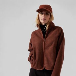 Athleta zip fleece jacket. Like new. Size M.